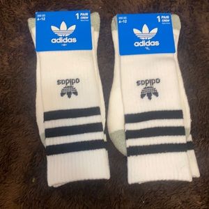 2 pairs men’s adidas roller crew socks men’s large